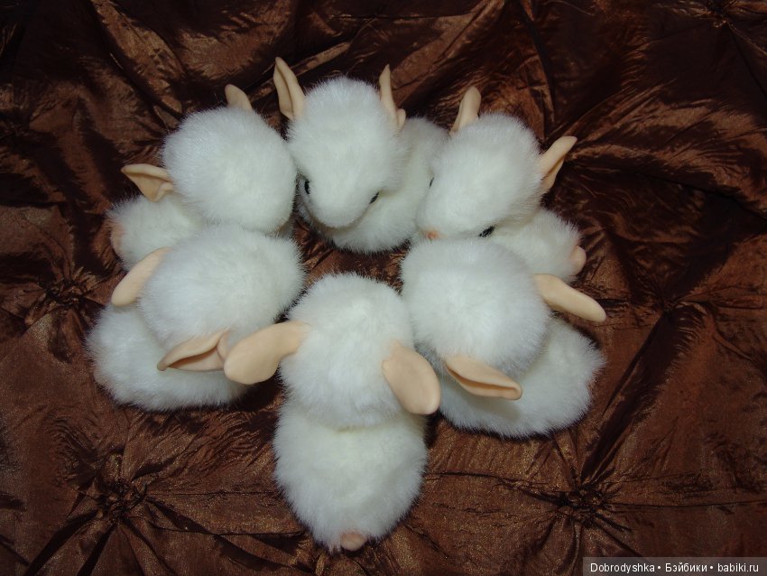 Кролики, авторские игрушки своими руками (фото 8)