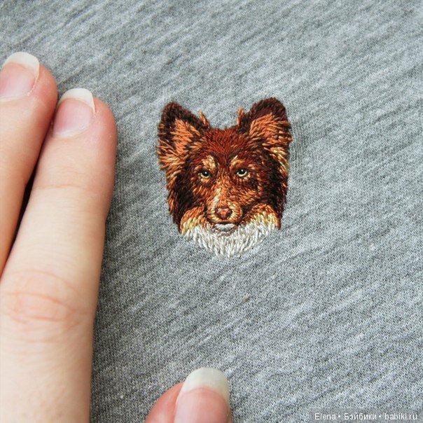 Удивительная мини вышивка собак и кошек Eira Teufel (фото 2)