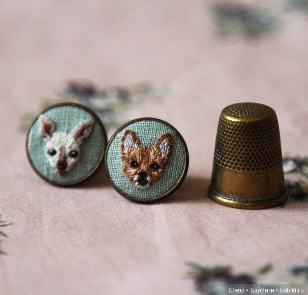 Удивительная мини вышивка собак и кошек Eira Teufel (фото 5)