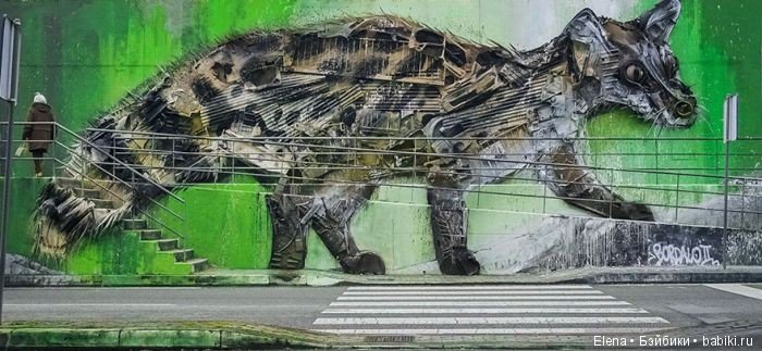 Скульптуры животных из разного хлама от Artur Bordalo