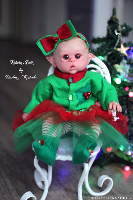 Эльза! Зимняя Эльфиечка! Кукла Реборн Даши Костенко