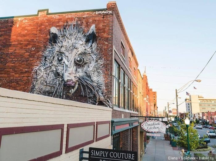 Скульптуры животных из разного хлама от Artur Bordalo