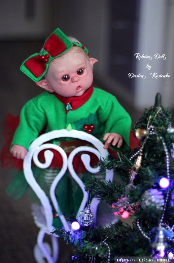 Эльза! Зимняя Эльфиечка! Кукла Реборн Даши Костенко