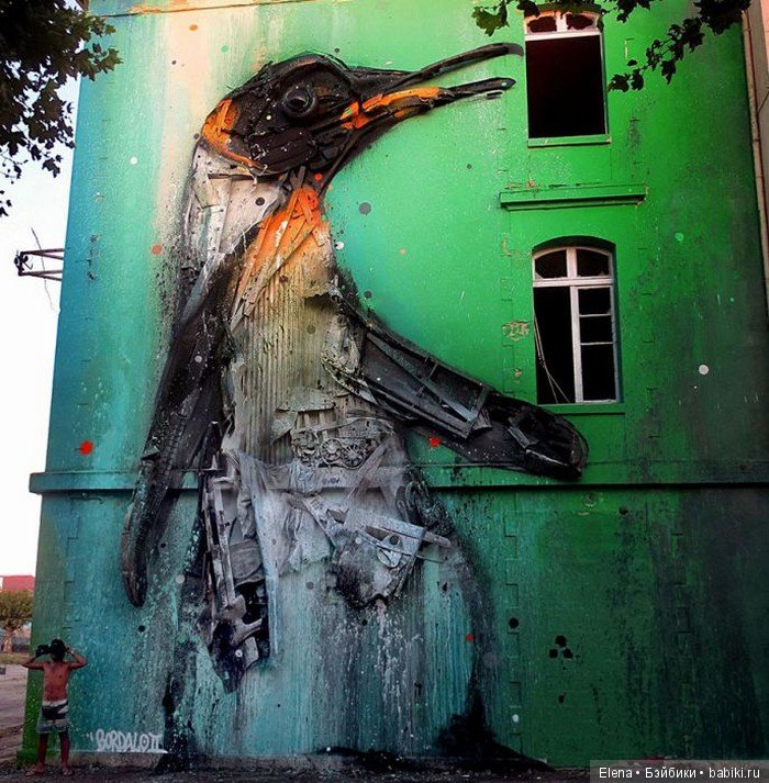 Скульптуры животных из разного хлама от Artur Bordalo