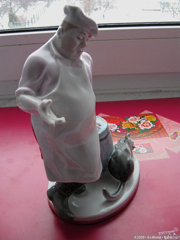 А Васька слушает, да ест — Фарфоровые статуэтки и фигурки: винтаж (фото 3)