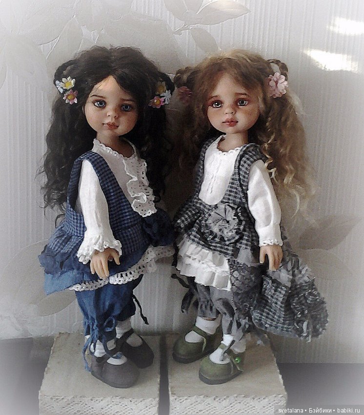 Нюша и Катюша. ООАК кукол от Паола Рейна
