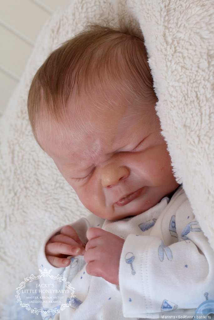 Малыш реборн Thomas скульптора Olga Auer, мастер Jacqueline Kramer (фото 4)