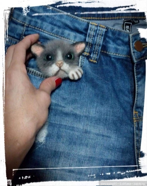 Котоброшь — Валяные игрушки из шерсти: сухое валяние (фото 10)