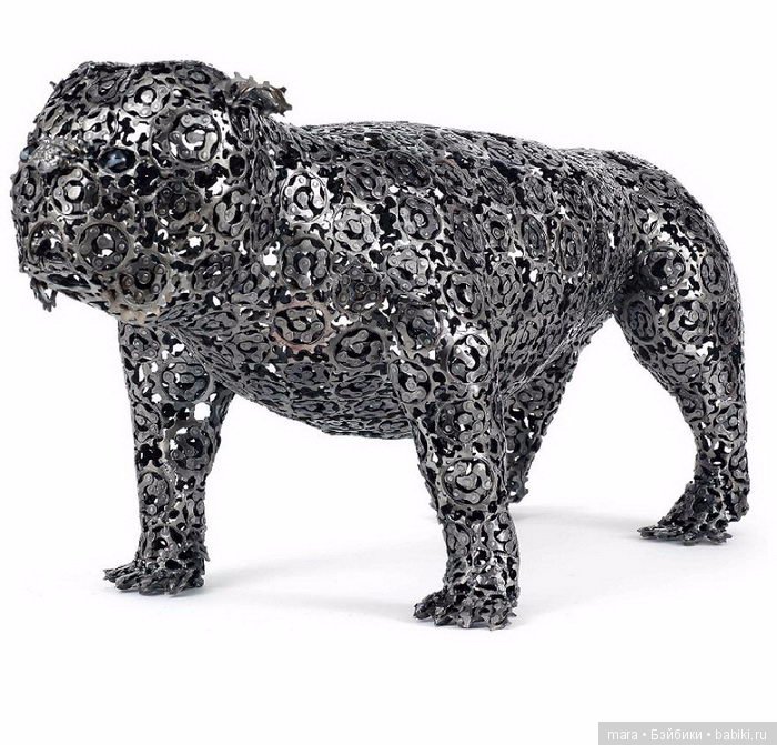 Собаки из велосипедных цепей от Nirit Levav (фото 6)