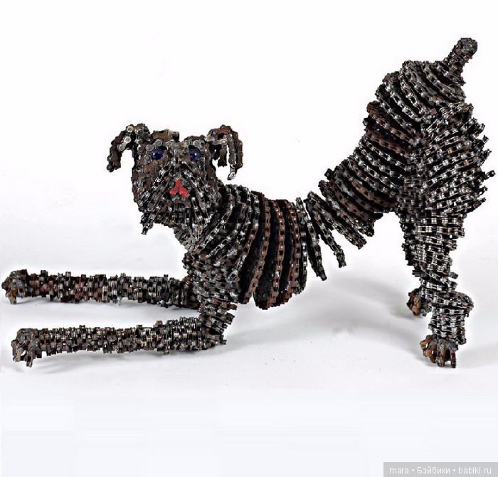 Собаки из велосипедных цепей от Nirit Levav (фото 2)