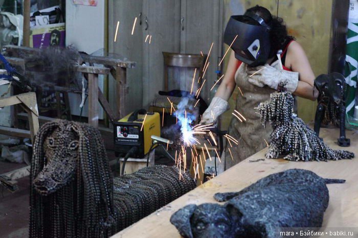 Собаки из велосипедных цепей от Nirit Levav