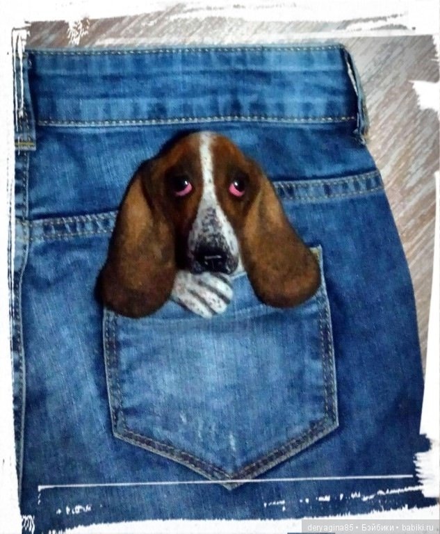 Брошь бассет хаунд — Валяные игрушки из шерсти: сухое валяние (фото 10)