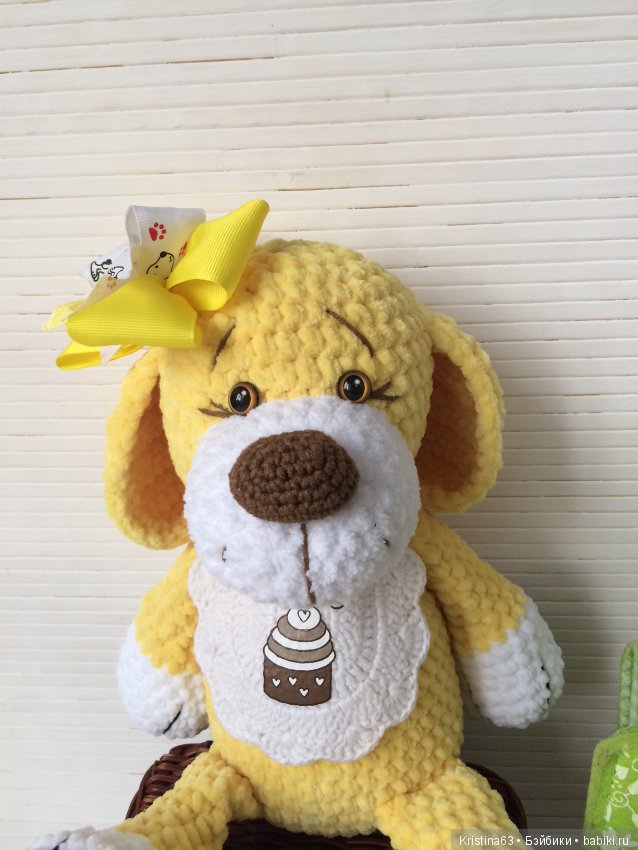 Мои игрушки из плюшевой пряжи