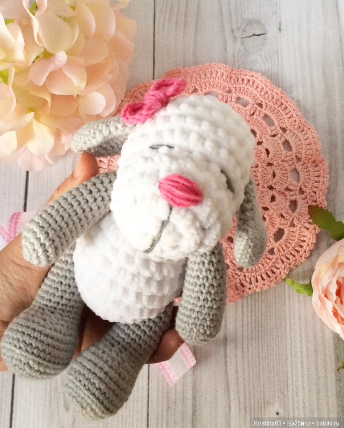 Мои игрушки из плюшевой пряжи