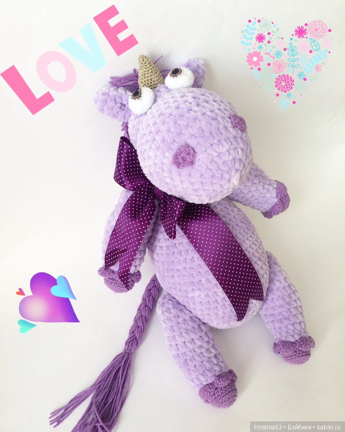 Мои игрушки из плюшевой пряжи