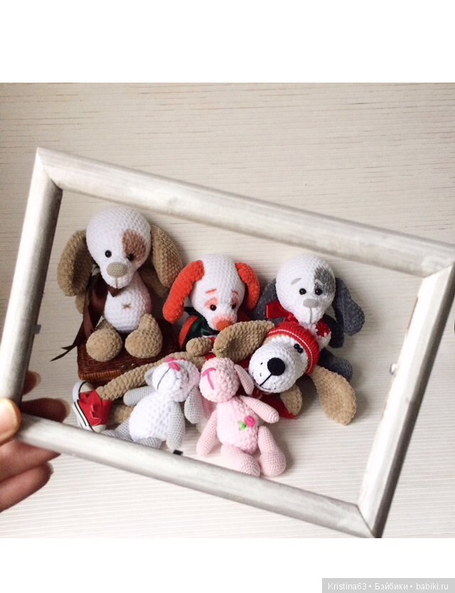 Мои игрушки из плюшевой пряжи