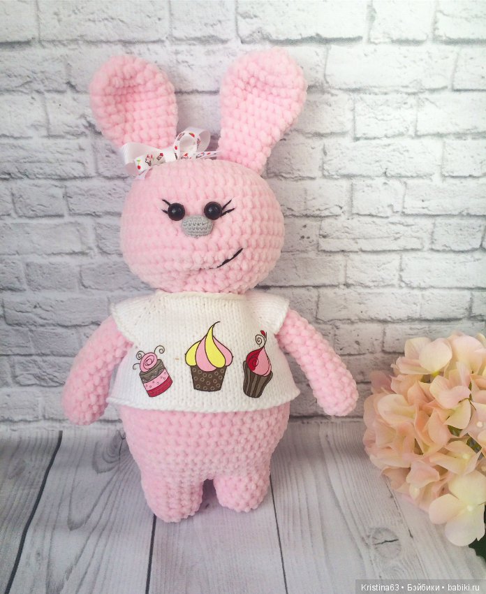 Мои игрушки из плюшевой пряжи