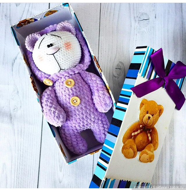 Мои игрушки из плюшевой пряжи