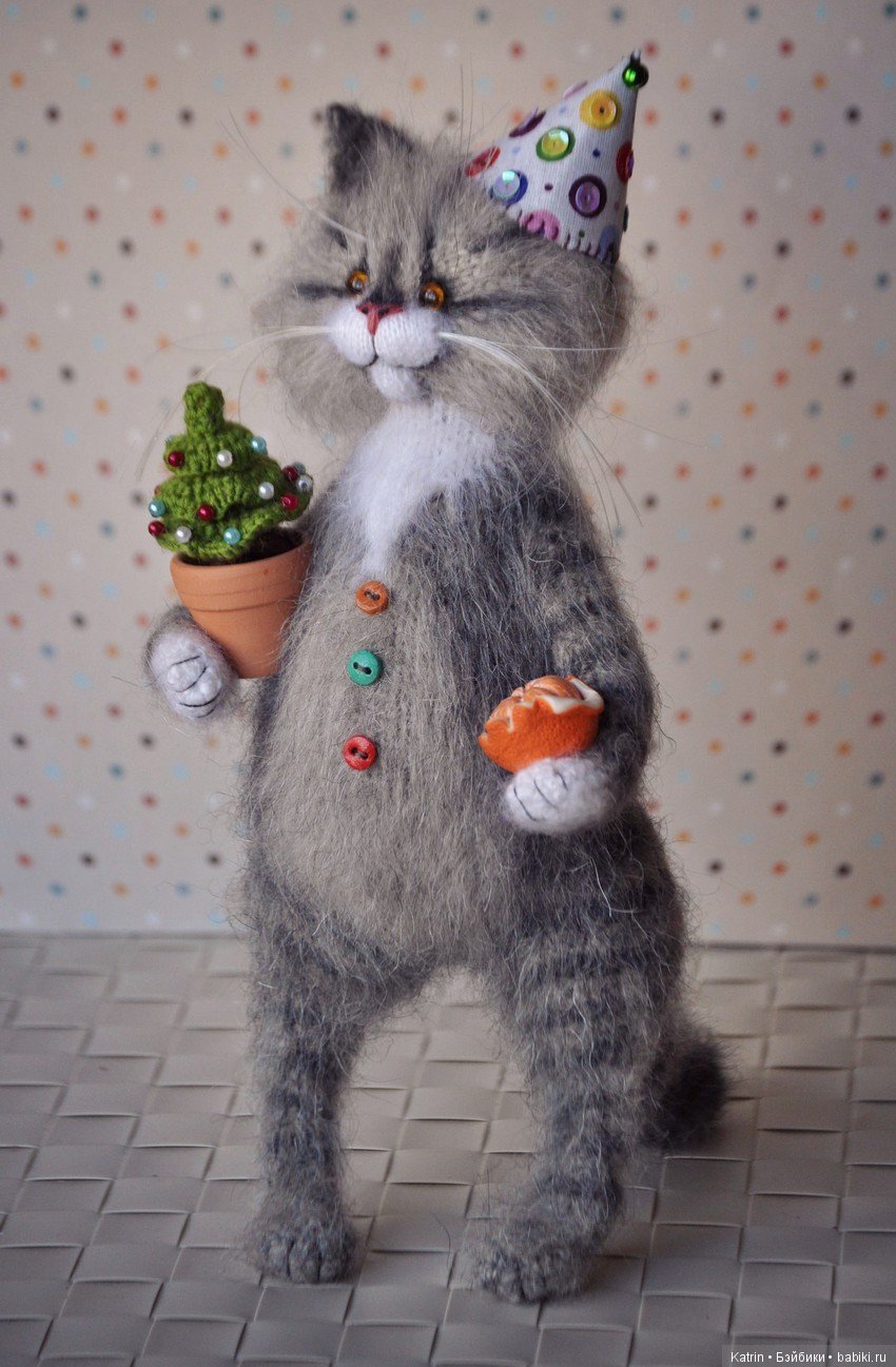 Вязанные коты, автор Ольга Бессогонова (фото 8)