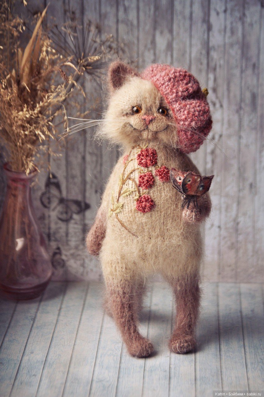 Вязанные коты, автор Ольга Бессогонова