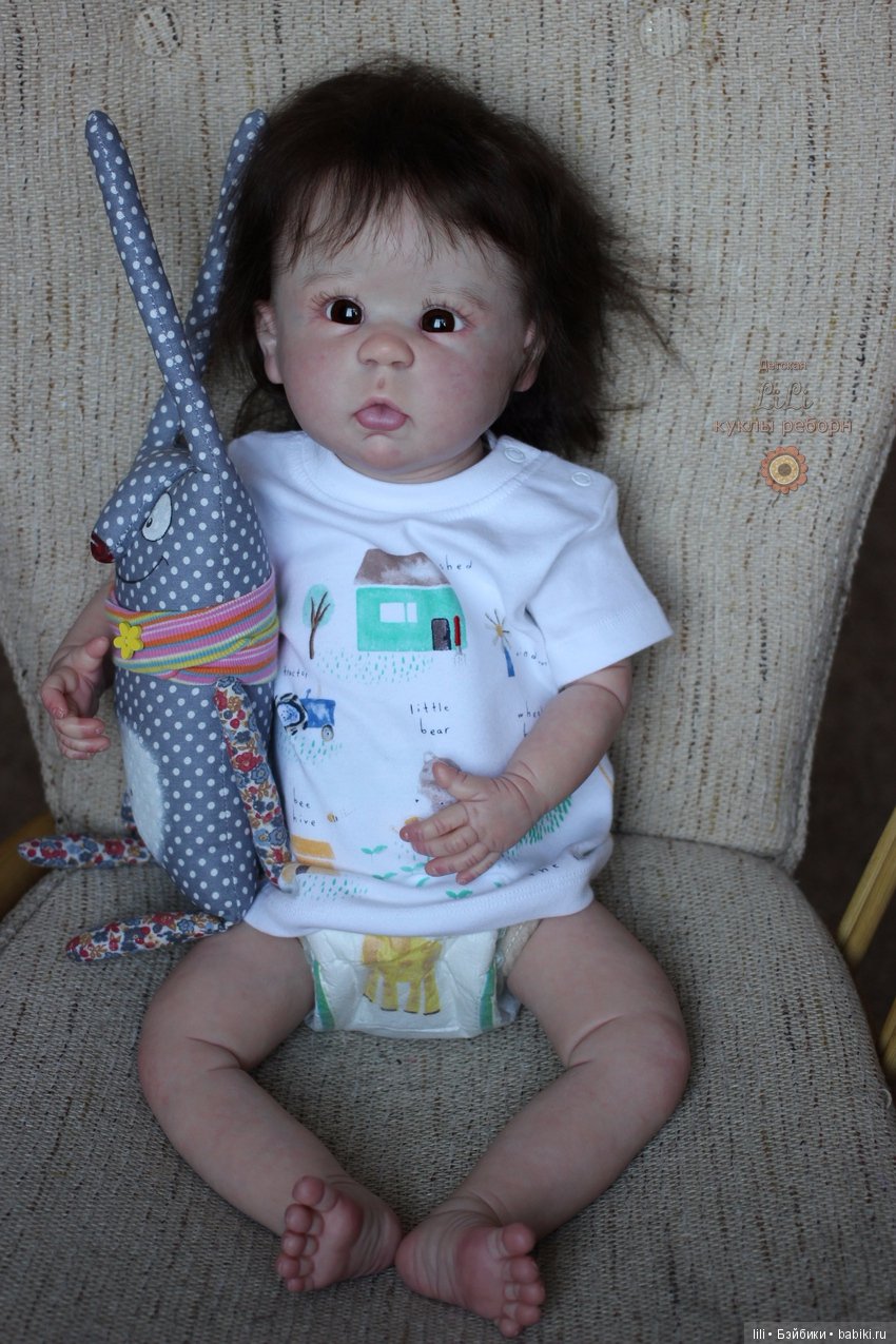 Малыш реборн Towa, молд Mia скульптора Linda Murray (фото 7)
