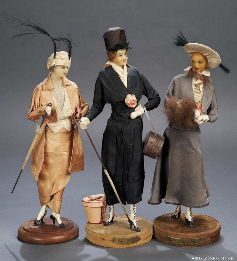 Восковые куклы, разработанные как иллюстрации изменений в моде начала XX века (фото 4)