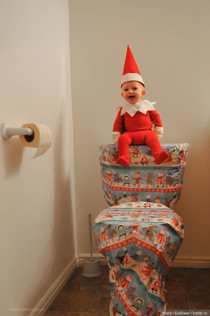 Папа превращает своего ребенка в реального эльфа на полке (фото 5)