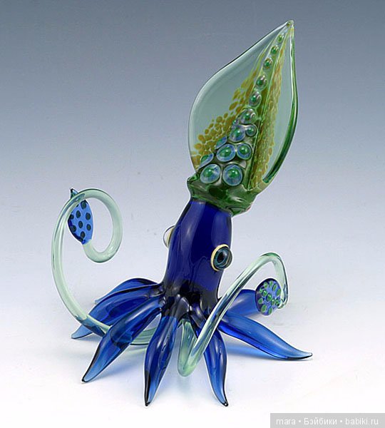 Скульптуры животных из разноцветного стекла стеклоклодува Scott Bisson
