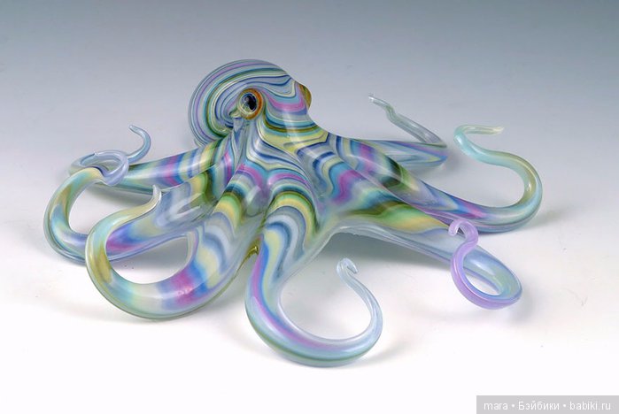 Скульптуры животных из разноцветного стекла стеклоклодува Scott Bisson (фото 6)