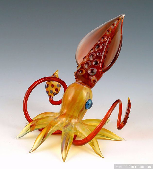 Скульптуры животных из разноцветного стекла стеклоклодува Scott Bisson (фото 5)