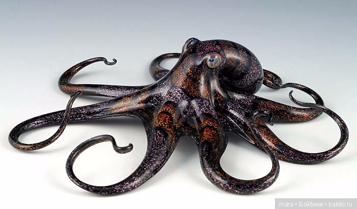 Скульптуры животных из разноцветного стекла стеклоклодува Scott Bisson