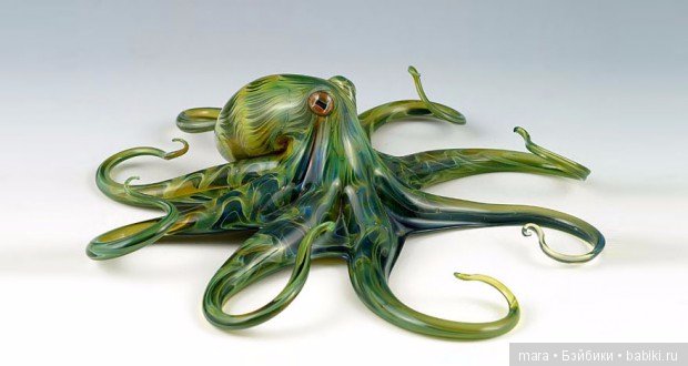 Скульптуры животных из разноцветного стекла стеклоклодува Scott Bisson (фото 3)