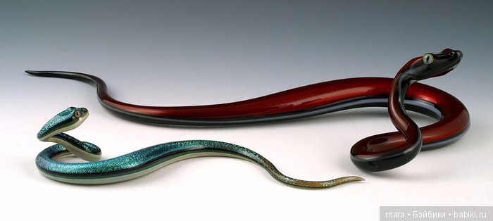 Скульптуры животных из разноцветного стекла стеклоклодува Scott Bisson (фото 10)