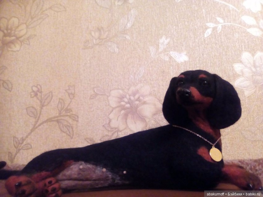 Из шерсти такса — Валяные игрушки из шерсти: сухое валяние (фото 2)