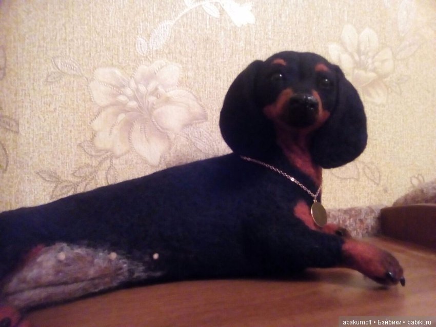 Из шерсти такса — Валяные игрушки из шерсти: сухое валяние (фото 3)