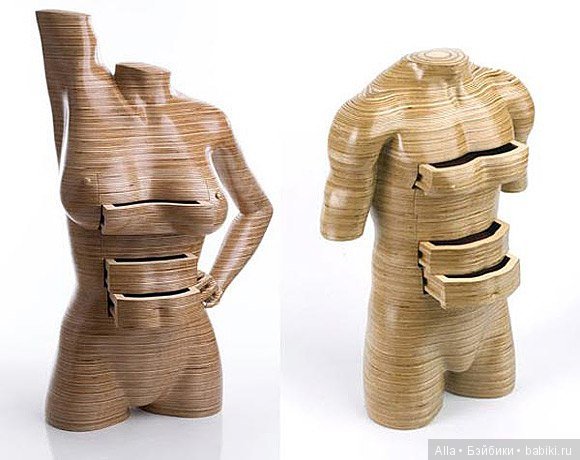 Интересная мебель из фанеры в форме обнаженных тел, 18+ (фото 2)