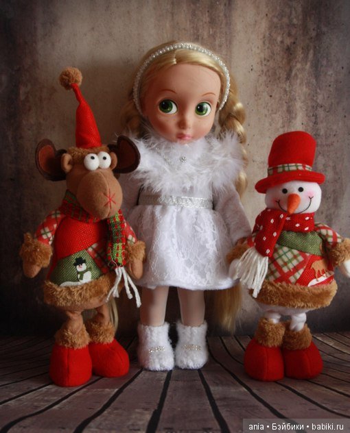 Выкройка платья, кокошника, оплечья от Марины Быковой на кукол Disney Animators
