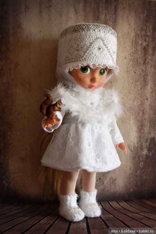 Выкройка платья, кокошника, оплечья от Марины Быковой на кукол Disney Animators (фото 2)