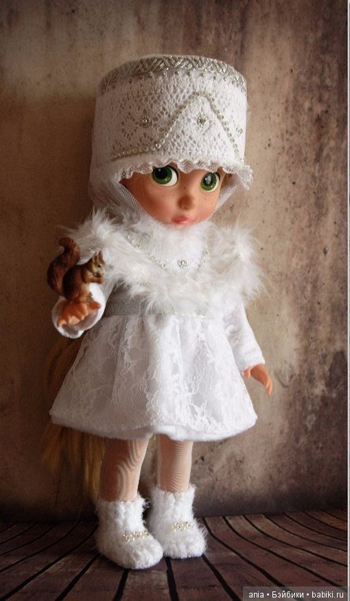 Выкройка платья, кокошника, оплечья от Марины Быковой на кукол Disney Animators (фото 7)