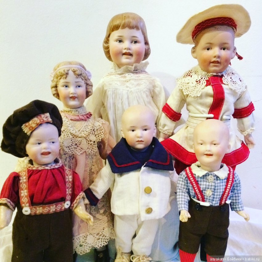 Озорное семейство, характерные малыши Heubach