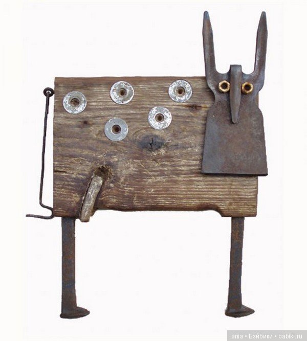 Скульптуры из переработанных материалов Pina Macku