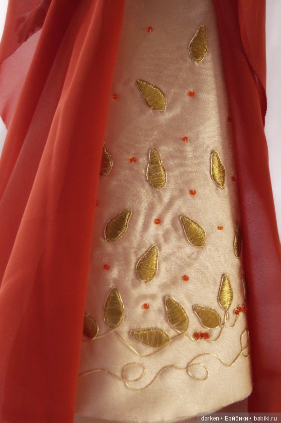 Осень. Авторская шарнирная кукла (фото 7)