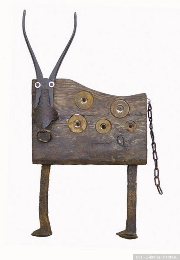 Скульптуры из переработанных материалов Pina Macku