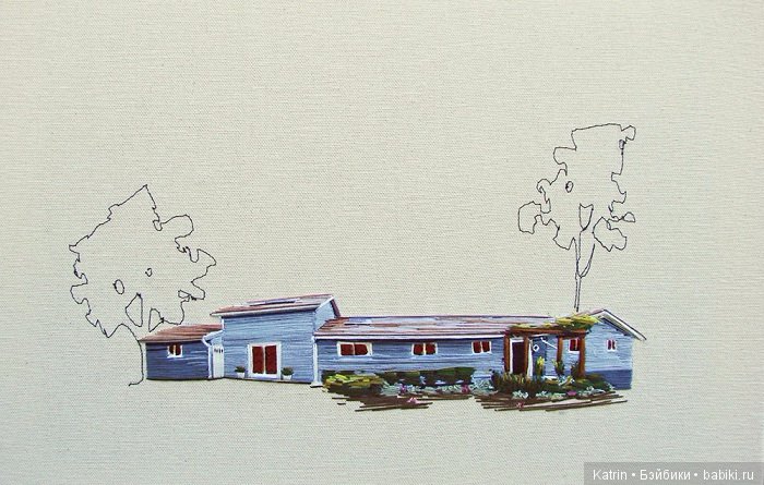 Трогательная вышивка с оттенком домашнего тепла и уюта (фото 6)