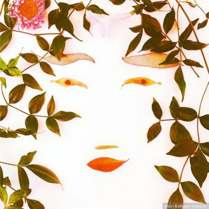 Невероятно нежные портреты, выполненные из цветов, ягод и растений