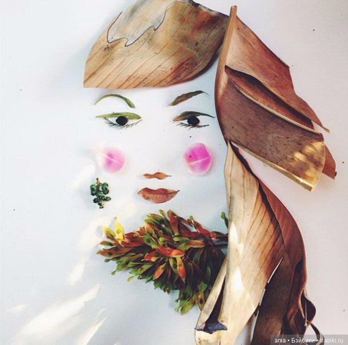 Невероятно нежные портреты, выполненные из цветов, ягод и растений