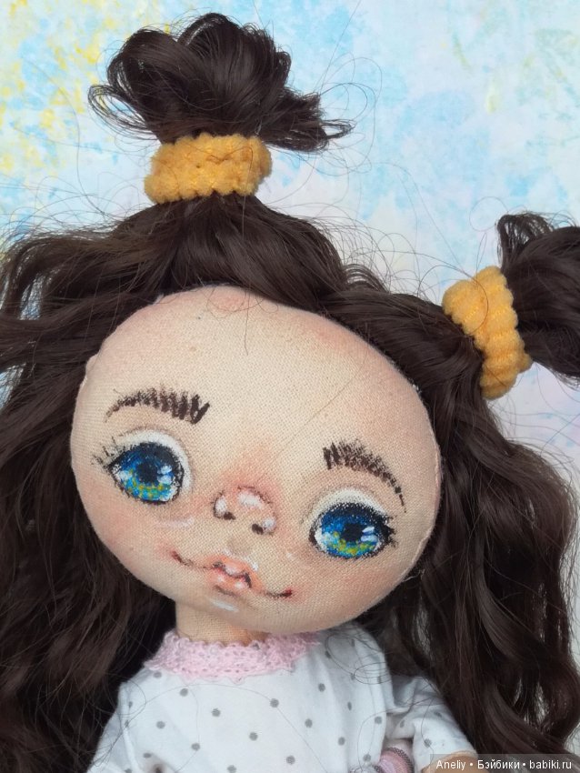 Текстильная кукла-болтушка (фото 5)