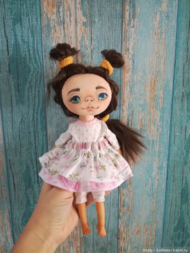 Текстильная кукла-болтушка (фото 3)