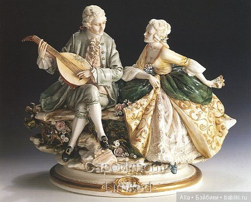 Итальянский фарфор — Фарфоровые статуэтки и фигурки: винтаж