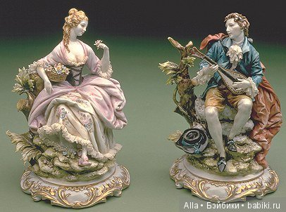 Итальянский фарфор — Фарфоровые статуэтки и фигурки: винтаж